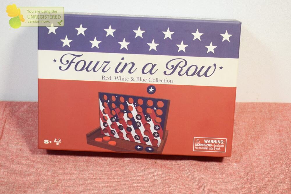 Four in a Row, Americana Collection in Red, White, Blue